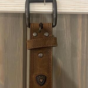 Ariat Brown Leather Belt 1.25" Width - Size 34